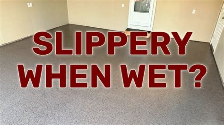 Are epoxy floor slippery when wet?
