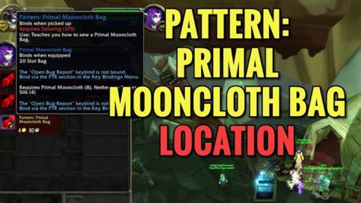 Can any tailor make primal mooncloth?