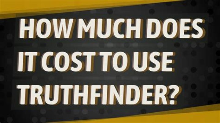 Does TruthFinder cost money?