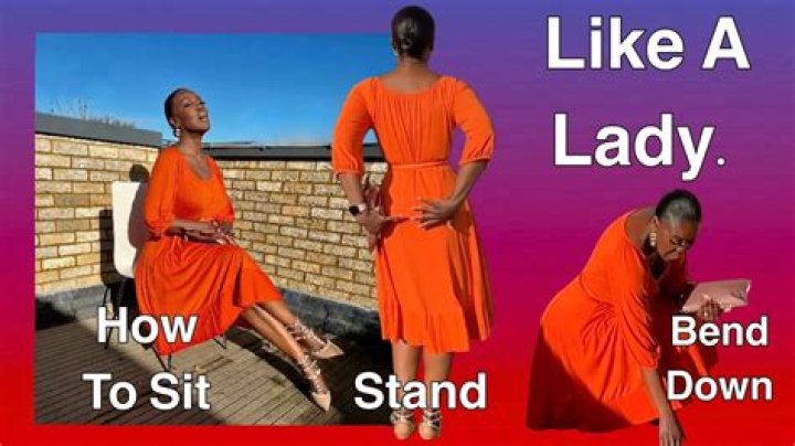 How can I stand like a lady?
