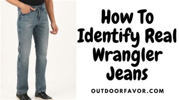 How can you tell if Wranglers are vintage?
