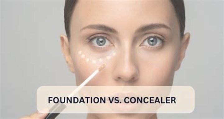 How can you tell the difference between foundation and concealer?