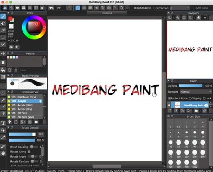 How do I change my pen on MediBang?