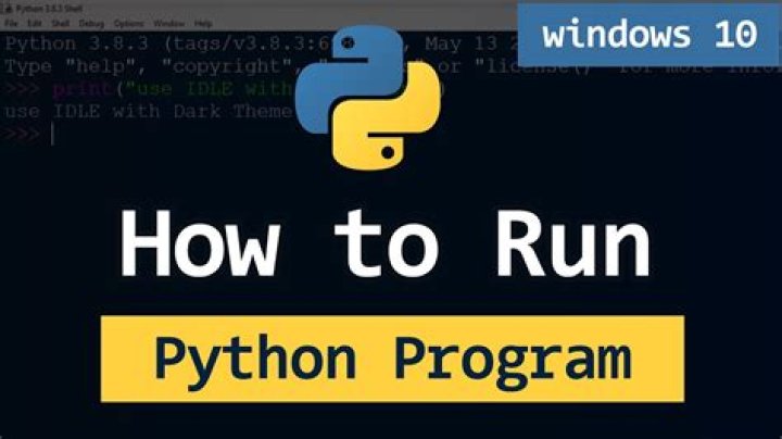 How do I run a Python program?
