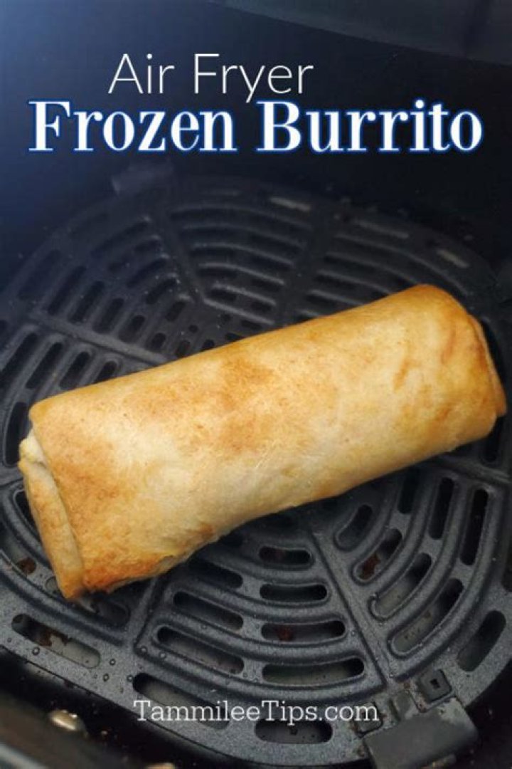 How do you cook a frozen burrito in an Airfryer?