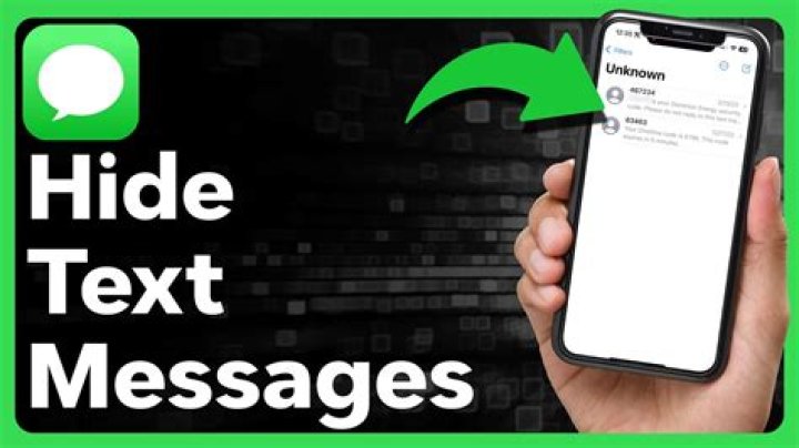 How do you hide individual texts on iPhone?