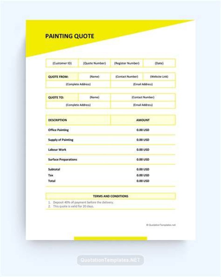 How do you quote a paint job?