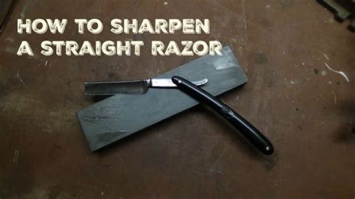 How do you sharpen a straight razor without a stone?