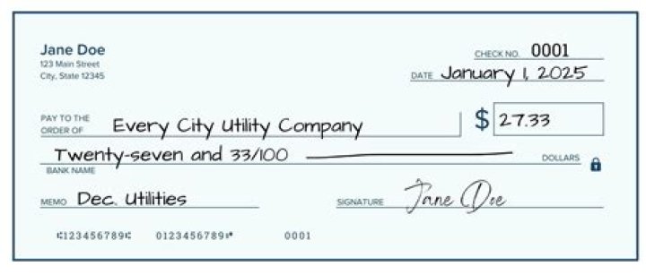 How do you write a check for dollars and cents?