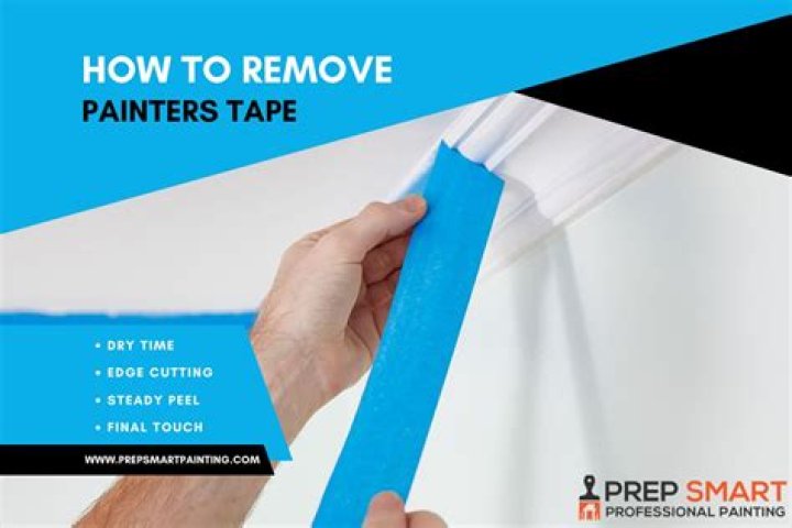 How long after painting can you remove tape?