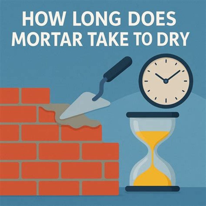 How long does a mortar bed take to dry?