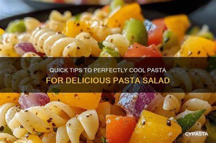 How long should pasta cool down?