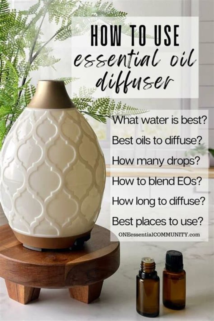 How many drops of essential oil should go in a diffuser?