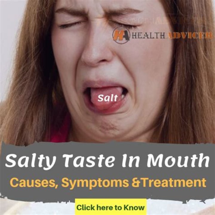Is salty taste in mouth a symptom of diabetes?