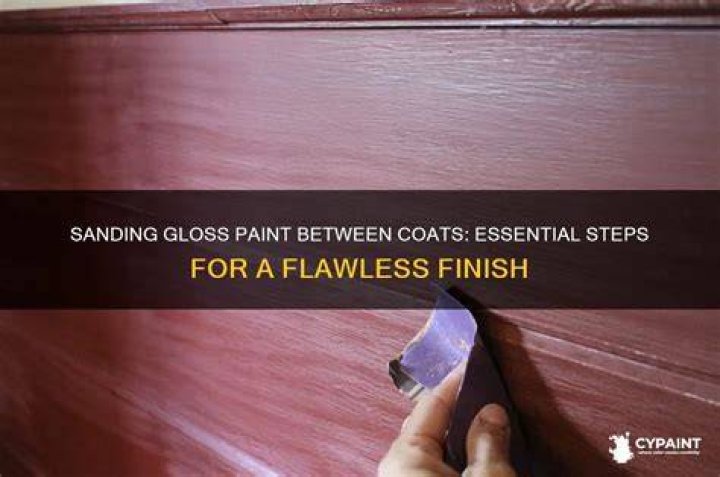 Should you sand gloss paint between coats?