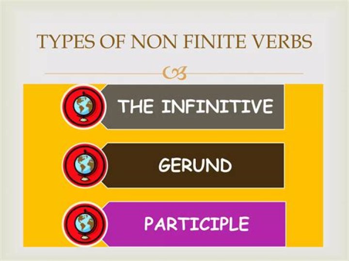 What are the types of non-finite verbs?