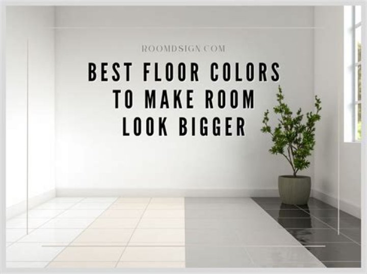 What color flooring makes a room look larger?