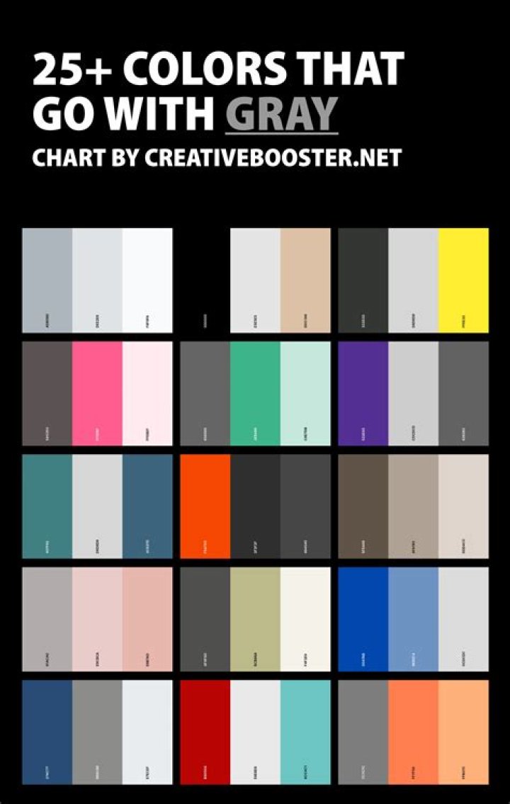 What color looks good with gray?