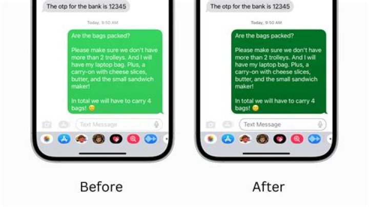 What do green texts mean?