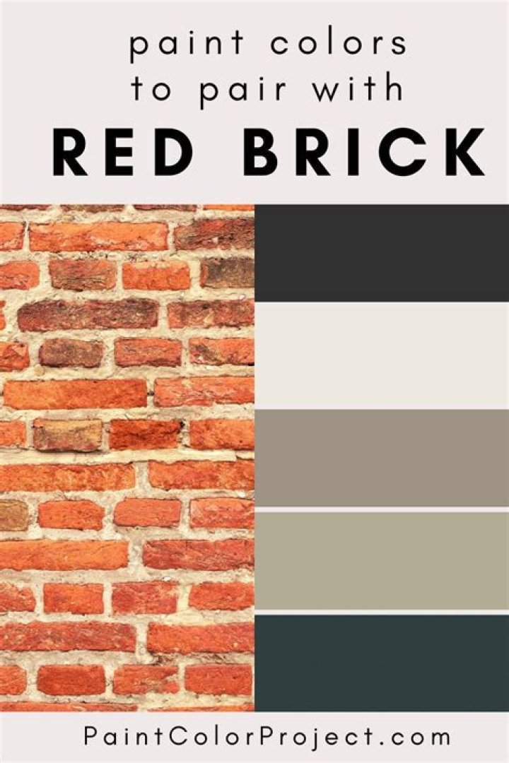 What GREY paint goes with red brick?