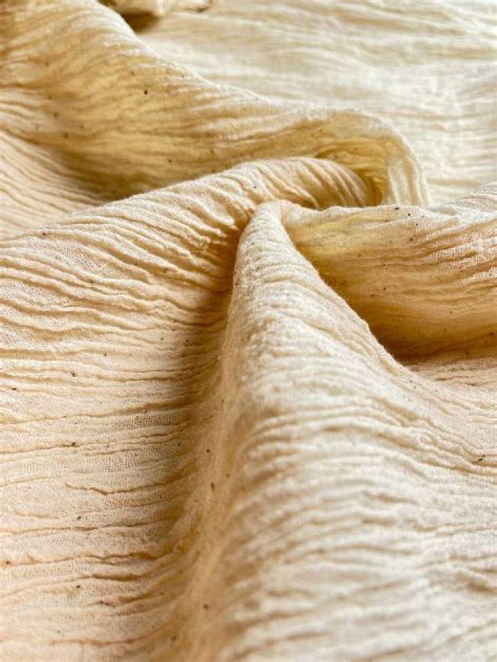 What is the crinkly cotton fabric called?