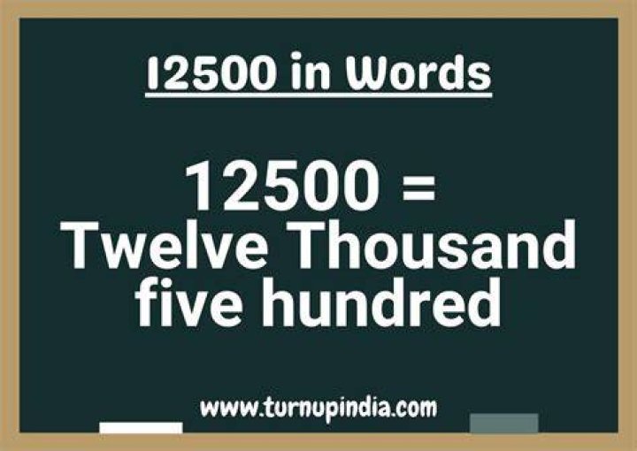 What is the spelling of 12500?