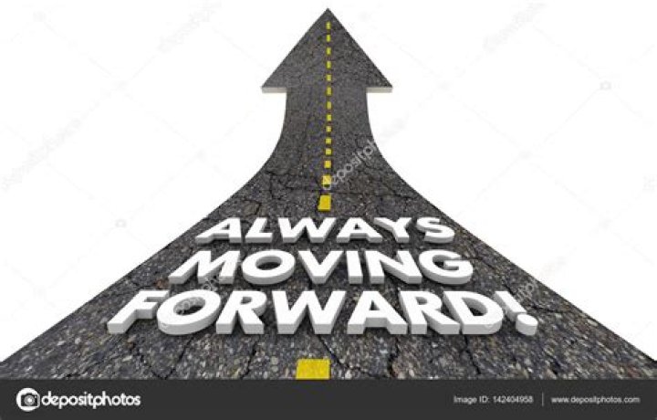What symbolizes moving forward?