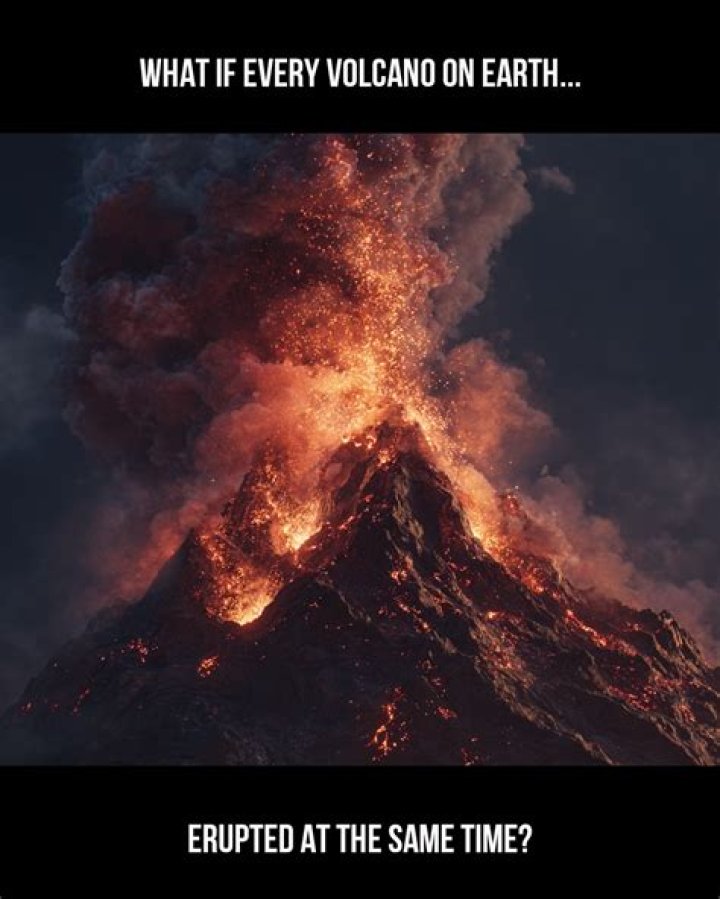 What would happen if every volcano on Earth erupted at the same time?