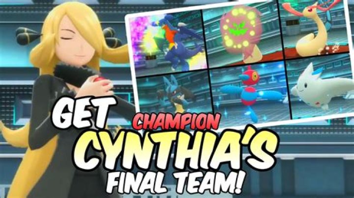 Who could beat Cynthia in Pokemon?