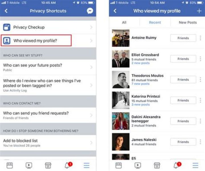 Who viewed my profile Facebook app?