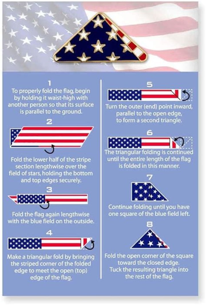 Why are flags folded into a triangle?
