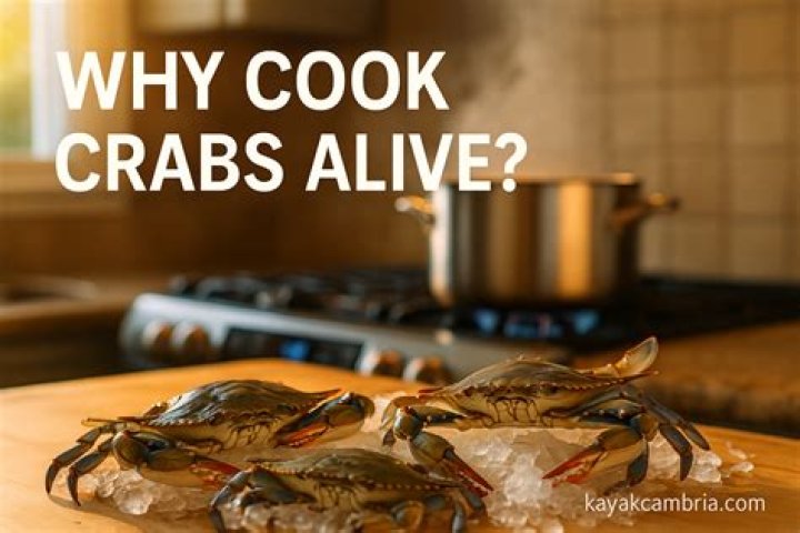 Why crabs are cooked alive?